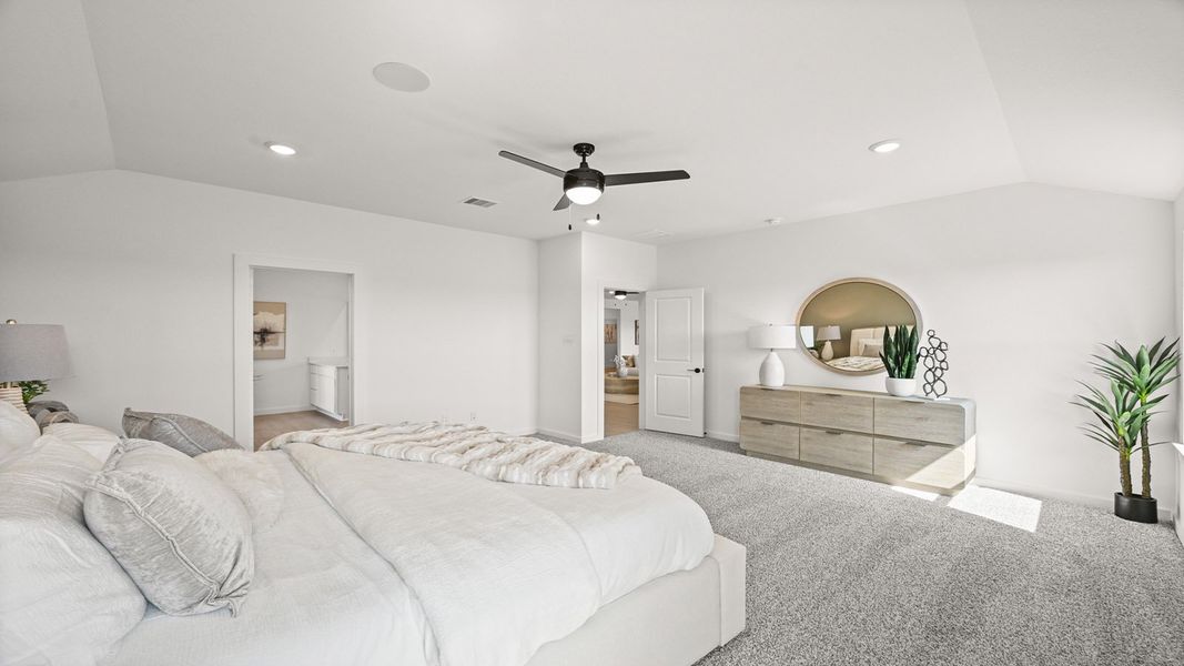Furnished interior in a model home at Riverside Estates in Mont Belvieu (Image 30).
