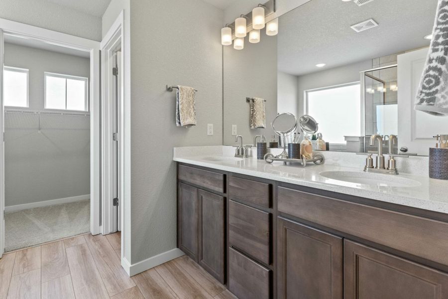 Furnished interior in a model home at The Trails at Aspen Ridge-2 in Colorado Springs (Image 14).