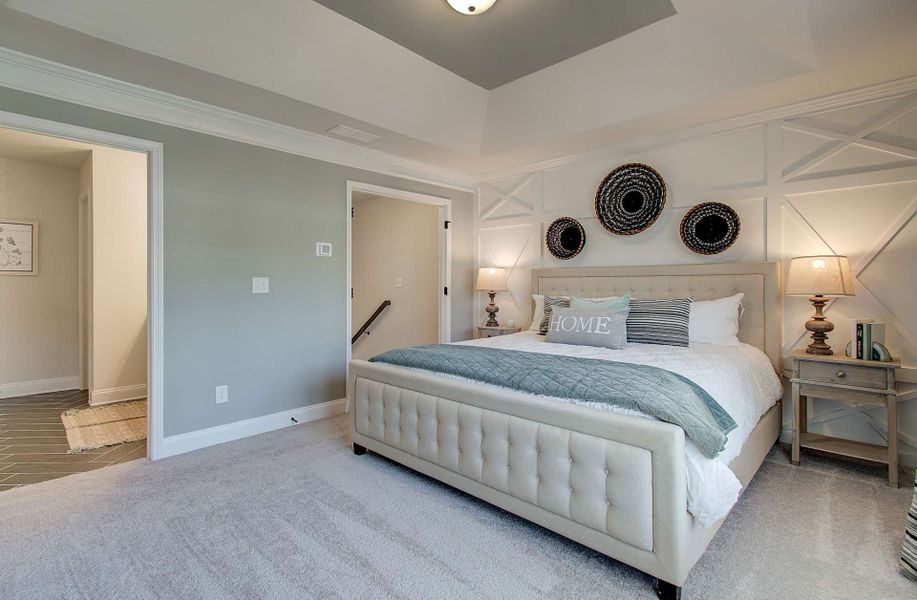 Furnished interior in a model home at Nickel Creek at Newnan Crossing in Newnan (Image 5).