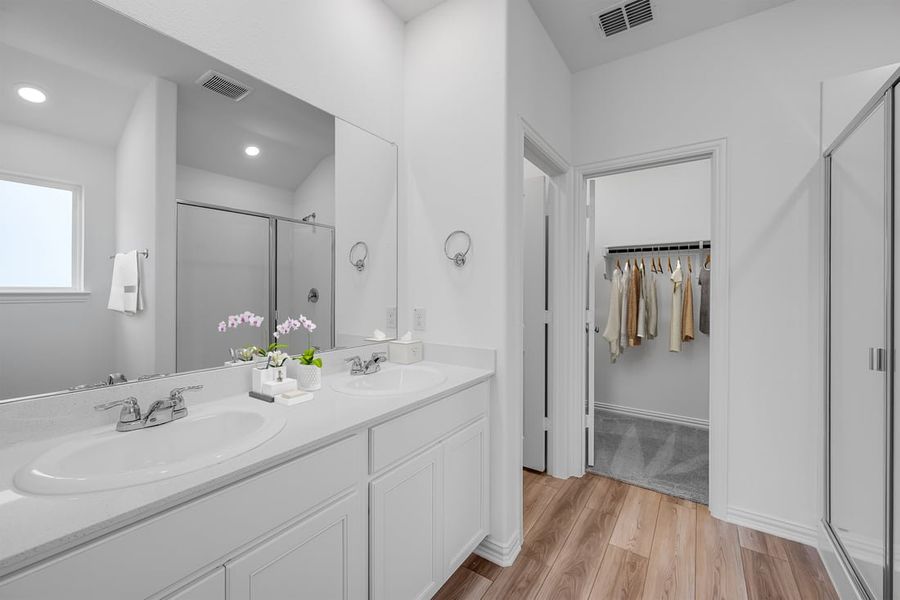 Furnished interior in a model home at River Ridge in Crandall (Image 45).