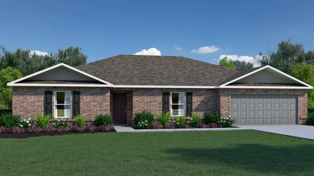 Front exterior of a home in the Cochran Commons community, located in Milton, FL (Image 12).