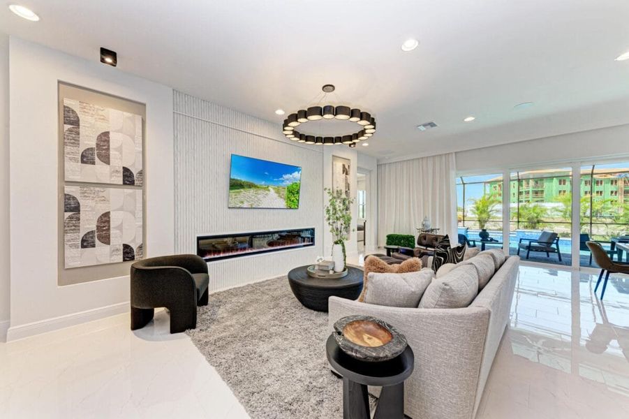 Furnished interior in a model home at Inspiration at Watercolor Place in Bradenton (Image 212).