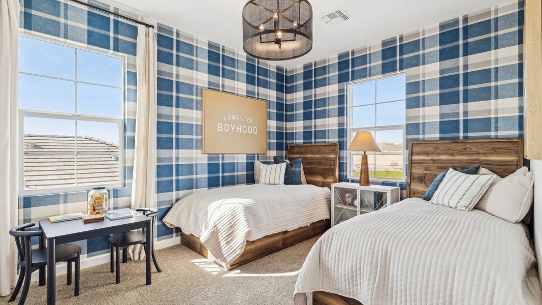 Furnished interior in a model home at Westpark in Buckeye (Image 20).