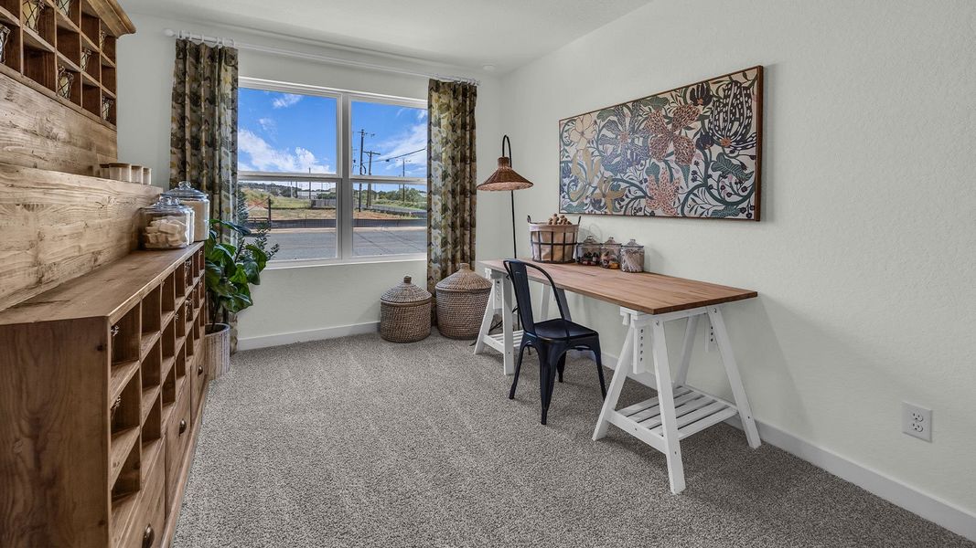 Furnished interior in a model home at Sonoma Oaks in Fredericksburg (Image 5).