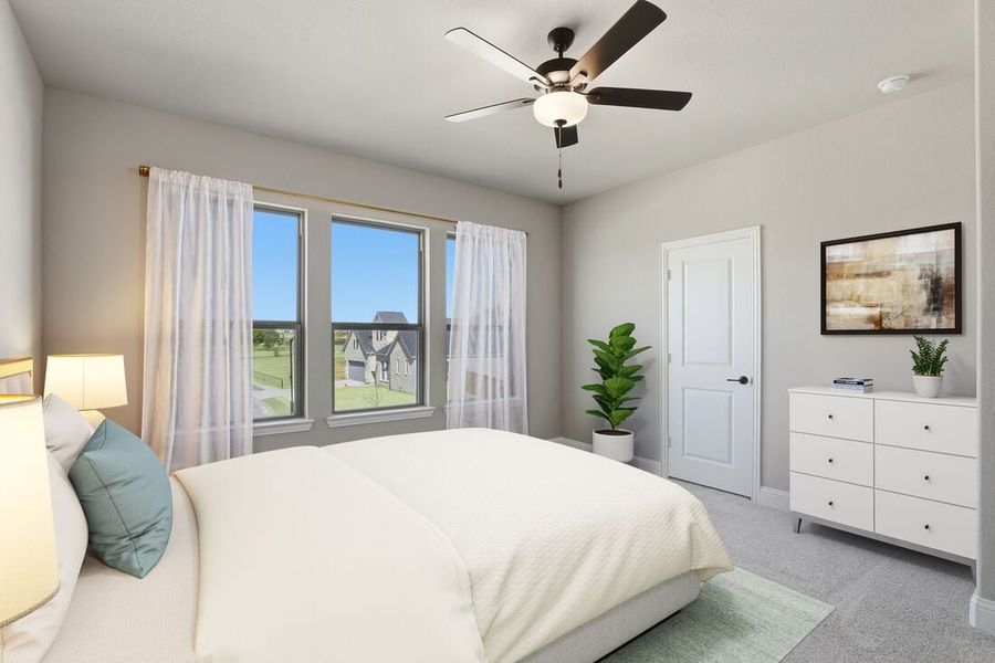 Furnished interior in a model home at The Ridge at Northlake 70s in Northlake (Image 38).