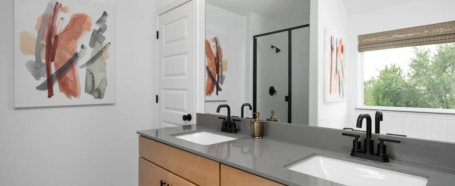 Furnished interior in a model home at The Cottages at La Cima in San Marcos (Image 8).