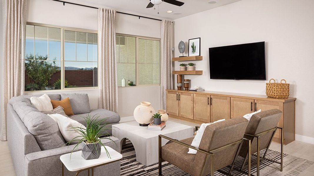 Furnished interior in a model home at Alamar Landmark in Avondale (Image 3).