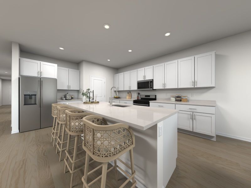 Furnished interior in a model home at Mount Plymouth Greens in Sorrento (Image 11).