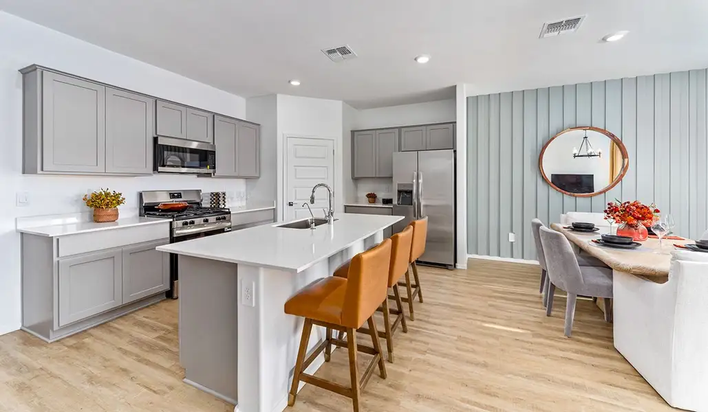 Furnished interior in a model home at Saguaro Bloom in Marana (Image 9). Furnished interior in a model home at Saguaro Bloom in Marana (Image 9).