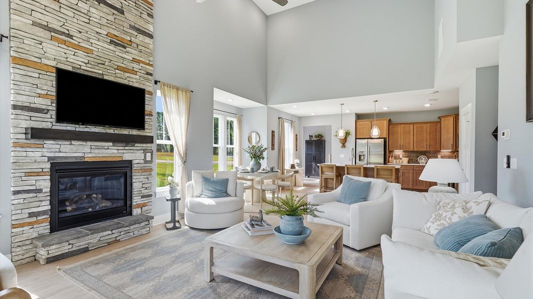 Furnished interior in a model home at Barton Hollow Townhomes in Fountain Inn (Image 14). Furnished interior in a model home at Barton Hollow Townhomes in Fountain Inn (Image 14).
