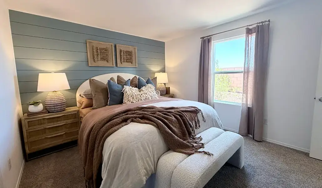 Furnished interior in a model home at Red Rock Village in Red Rock (Image 39).