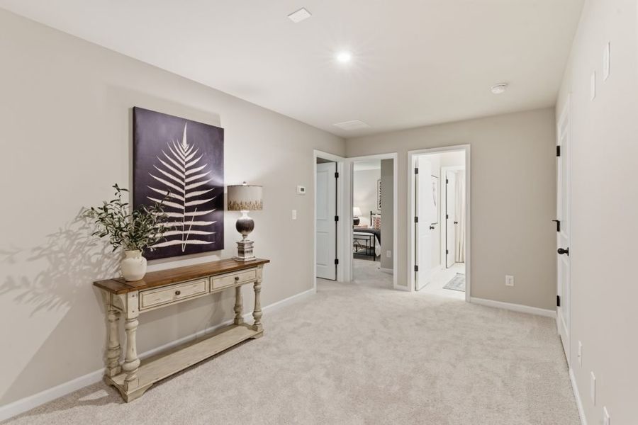 Furnished interior in a model home at Silver Leaf in Dawsonville (Image 16).