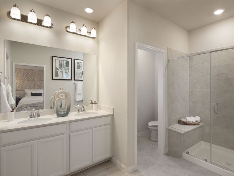 Furnished interior in a model home at Kemah Crossing - City Series in Kemah (Image 11). Furnished interior in a model home at Kemah Crossing - City Series in Kemah (Image 11).