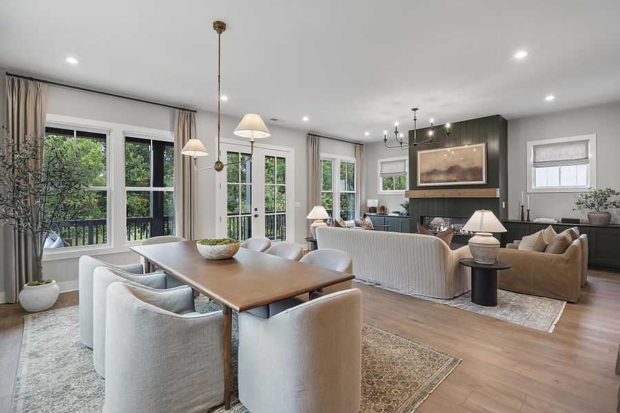 Furnished interior in a model home at Social Circle in Chattanooga (Image 11).