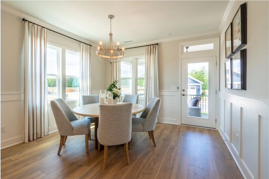 Furnished interior in a model home at The Walk at East Village in Clayton (Image 41). Furnished interior in a model home at The Walk at East Village in Clayton (Image 41).