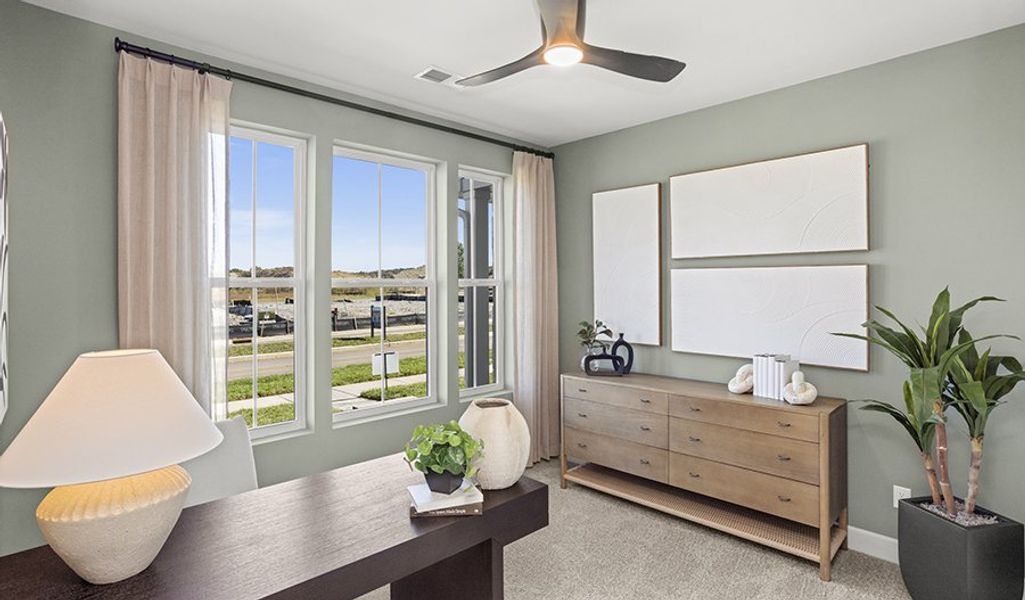 Furnished interior in a model home at The Crossings at Barton Village in Lebanon (Image 19).