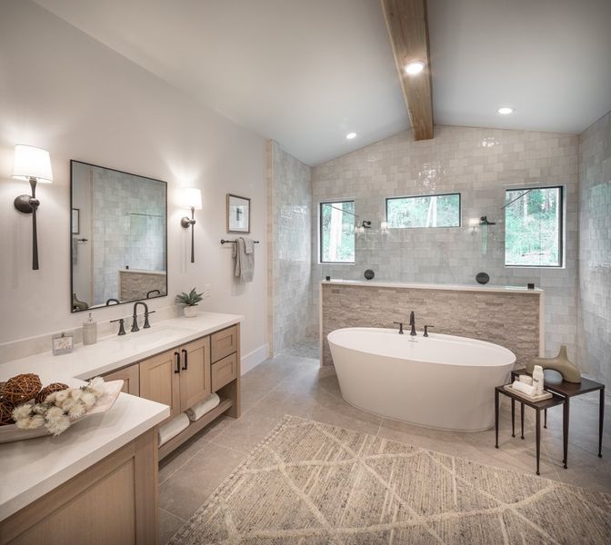 Furnished interior in a model home at Dean Farms in Lucas (Image 7).