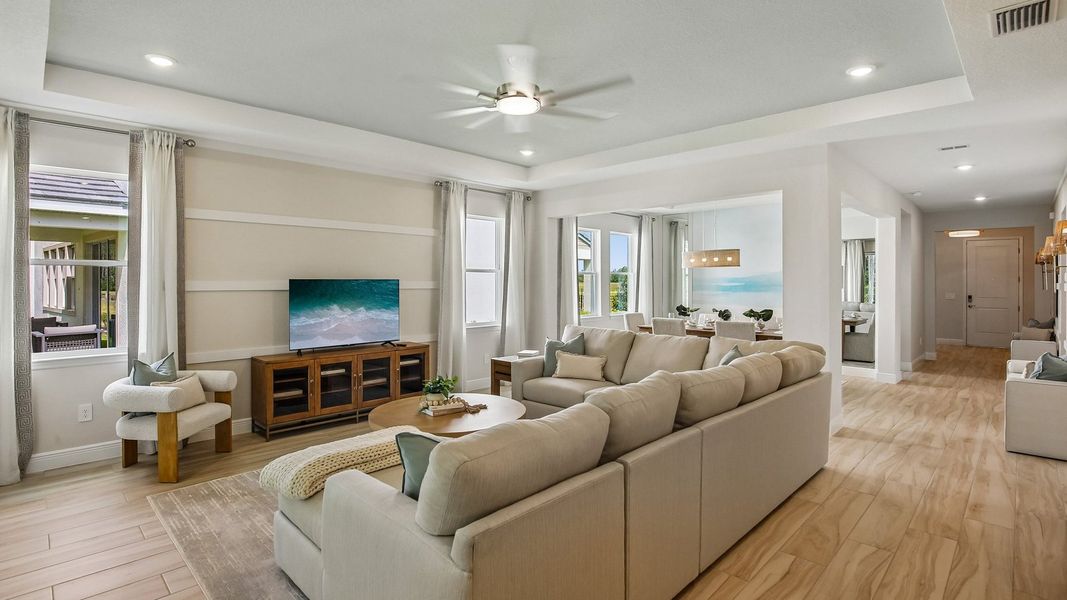 Furnished interior in a model home at Hammock at Two Rivers in Zephyrhills (Image 52).