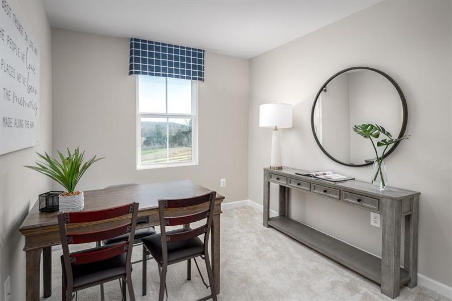 Furnished interior in a model home at Canterbrook Farms Townhomes in Fountain Inn (Image 5).