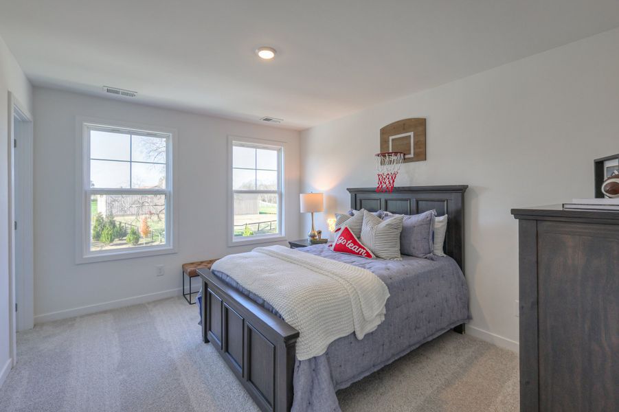 Furnished interior in a model home at Langford Farms in Gallatin (Image 43).