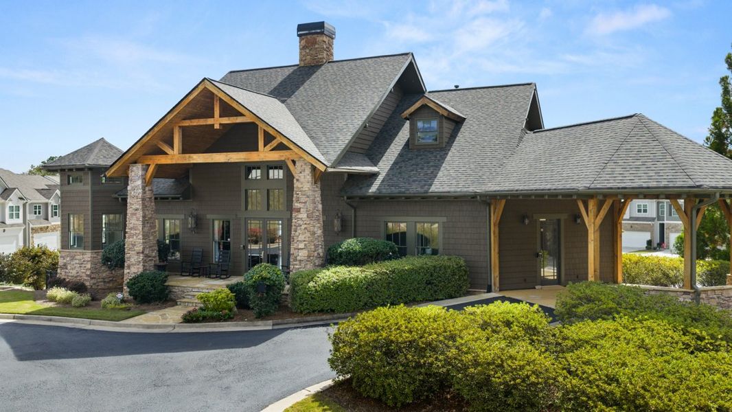 Front exterior of a home in the Mountain Park community, located in Dahlonega, GA (Image 29).