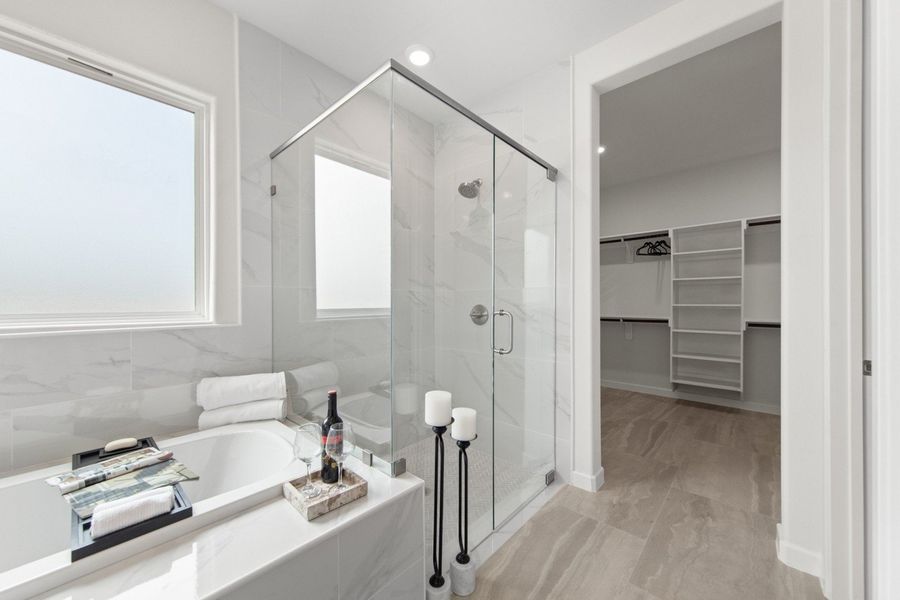 Furnished interior in a model home at Northwood Trails in Mcallen (Image 46).