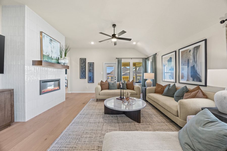 Furnished interior in a model home at Waterford Park in Weatherford (Image 25).