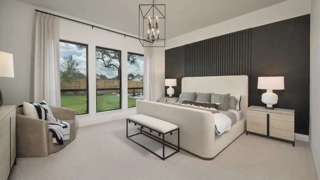 Furnished interior in a model home at Woodside 47' in Georgetown (Image 8).