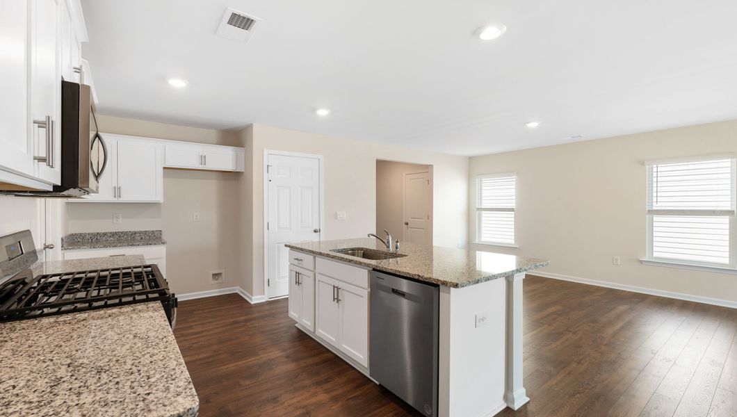 Furnished interior in a model home at Providence Walk in Hendersonville (Image 7).