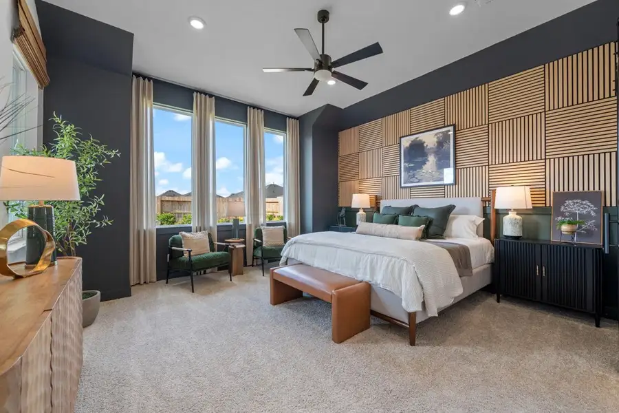 Furnished interior in a model home at Attwater in Waller (Image 9).