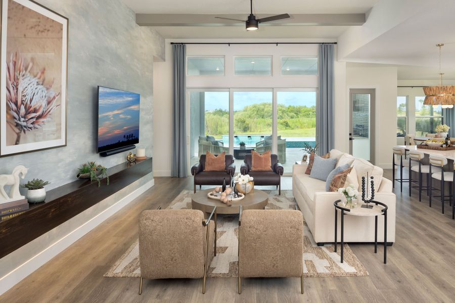 Furnished interior in a model home at Palmera Wellen Park – Executive Series in Venice (Image 34).