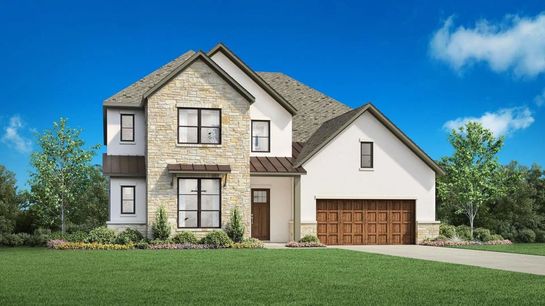 Street view of homes within the Landmark master-planned community in Denton, TX (Image 15).