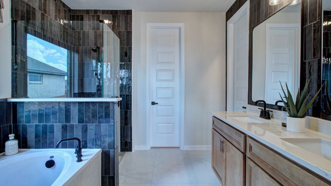 Furnished interior in a model home at Stream Waters in Seguin (Image 28). Furnished interior in a model home at Stream Waters in Seguin (Image 28).