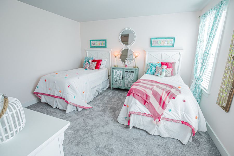 Furnished interior in a model home at Georgetown in Collierville (Image 28).