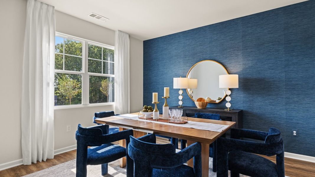 Furnished interior in a model home at Brooks Station in Dacula (Image 16). Furnished interior in a model home at Brooks Station in Dacula (Image 16).