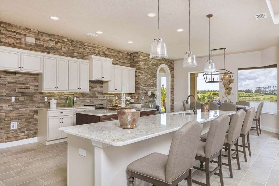 Furnished interior in a model home at Tattersall in Ormond Beach (Image 6).