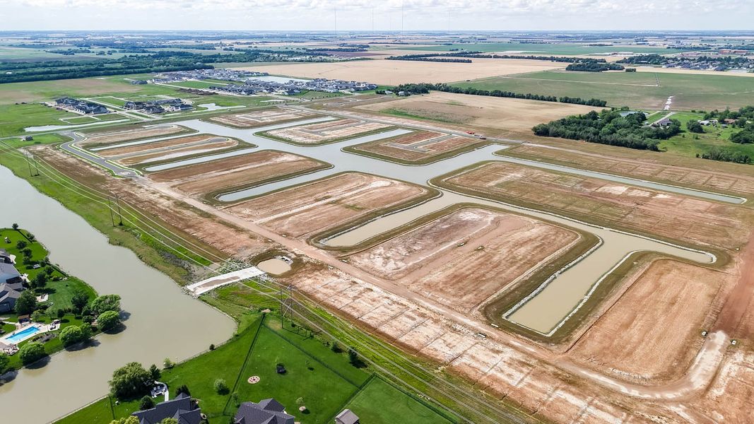Site preparation and early development at The Courtyards at Waterford Reserve in Maize, KS (Image 21).