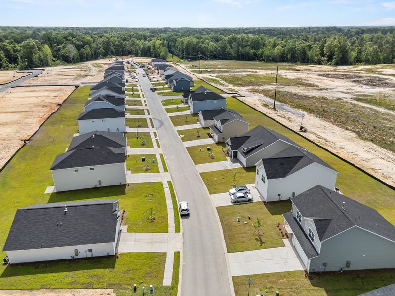 Aerial view of the Reserve at Mill Creek community in Columbia, SC, showing layout and nearby surroundings (Image 12).