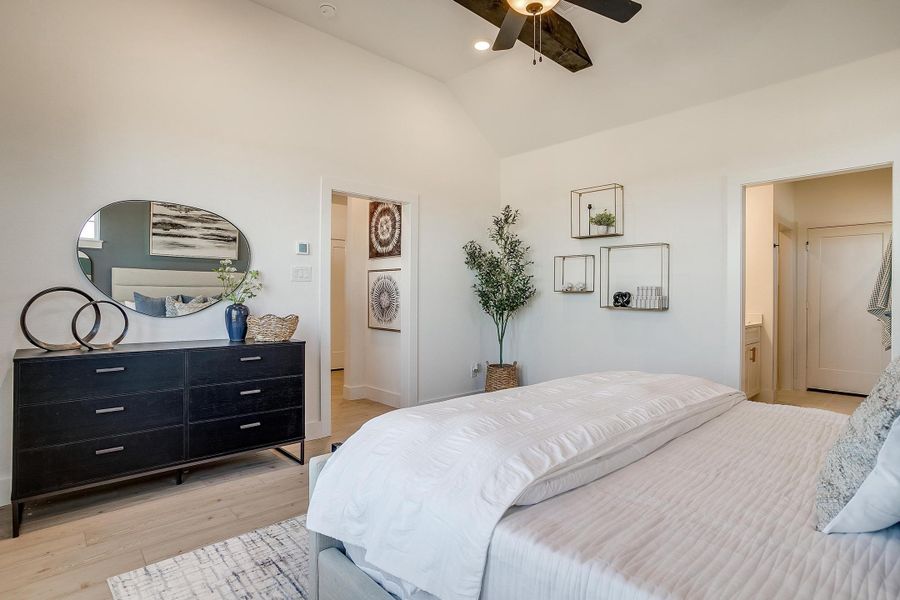 Furnished interior in a model home at MidTowne in Midlothian (Image 32).