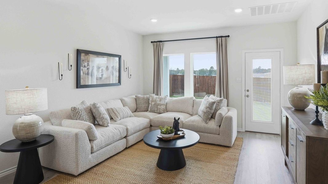 Furnished interior in a model home at Blaire Lake in Tyler (Image 26).