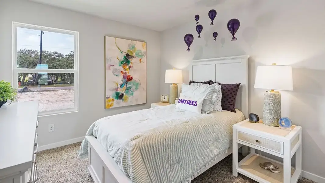 Furnished interior in a model home at Fisher's Cove in Aransas Pass (Image 18).