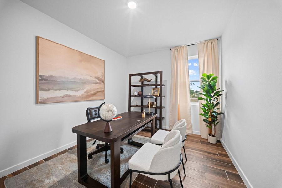 Furnished interior in a model home at Allison Estates in Harlingen (Image 8).