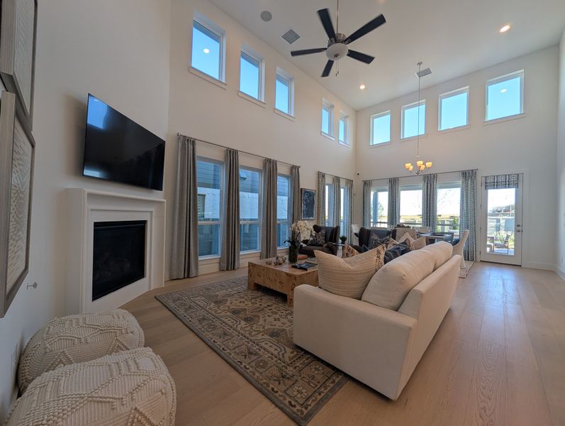 Furnished interior in a model home at Landmark in Denton (Image 18).