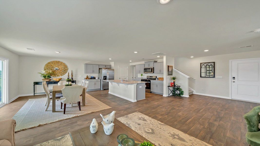 Furnished interior in a model home at Hunter's Branch in Hopkins (Image 15).