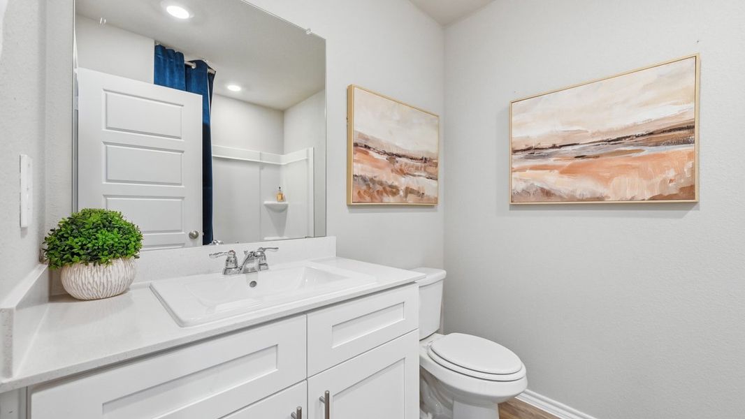 Furnished interior in a model home at Lonestar at Liberty Trails in Justin (Image 28). Furnished interior in a model home at Lonestar at Liberty Trails in Justin (Image 28).