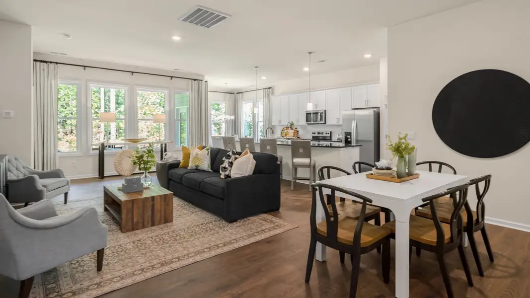 Furnished interior in a model home at The Villas at Martin Farms in Aberdeen (Image 5).