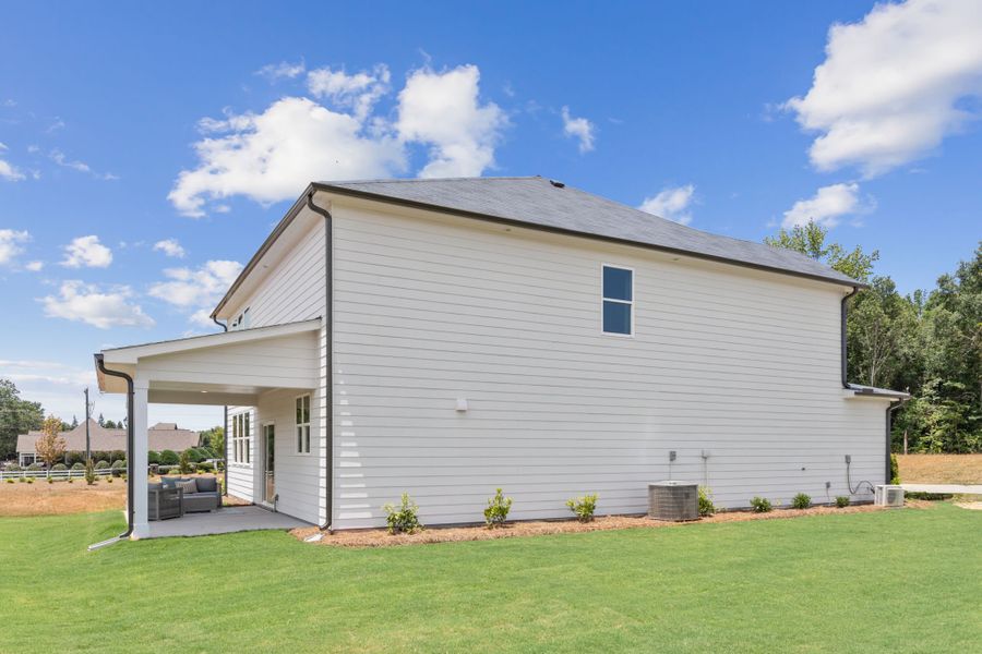 A house with a garage.