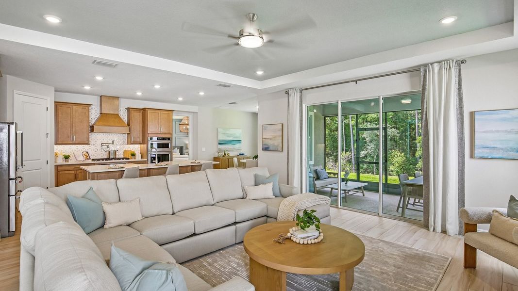 Furnished interior in a model home at Hammock at Two Rivers in Zephyrhills (Image 54).
