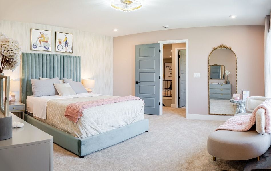 Furnished interior in a model home at The Estates and Meadows at Floyds Fork in Louisville (Image 21).