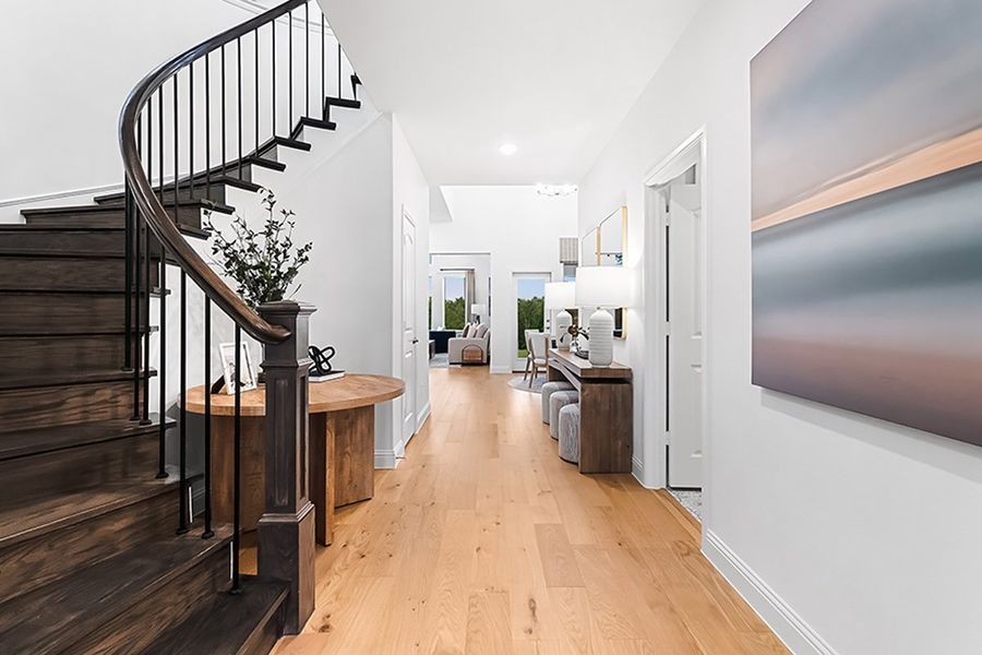 Furnished interior in a model home at Leonard Trails in Anna (Image 5).